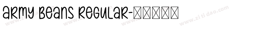 Army Beans Regular字体转换